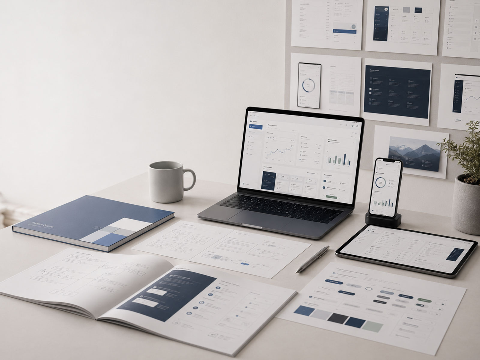 UI UX, website and brand-system presentation for Finnish SaaS companies